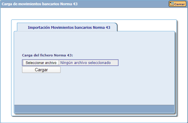 cargar ficheros norma 43