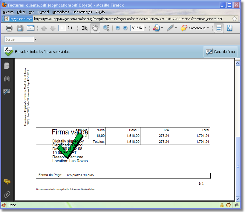 Factura Firmada