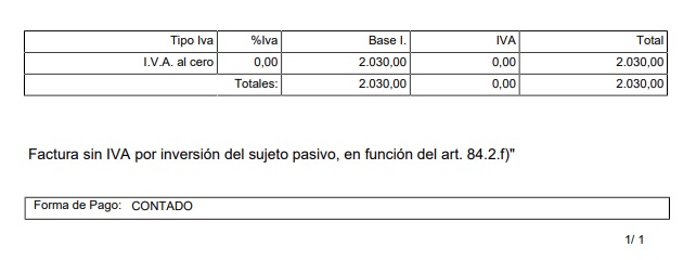 inversión sujeto pasivo